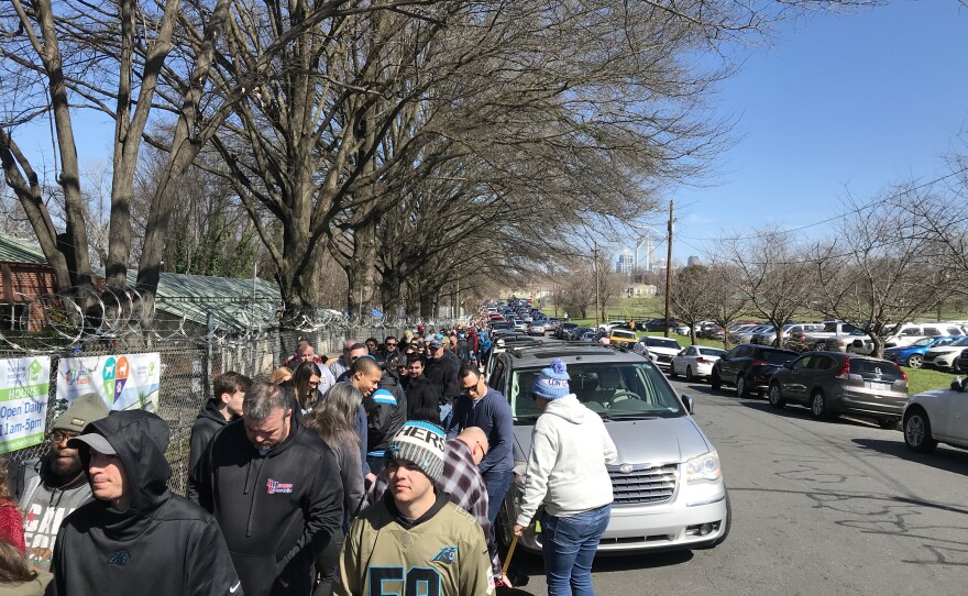 line of people