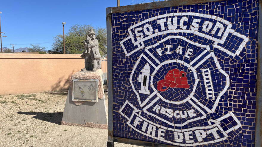 South Tucson Fire sign mosaic