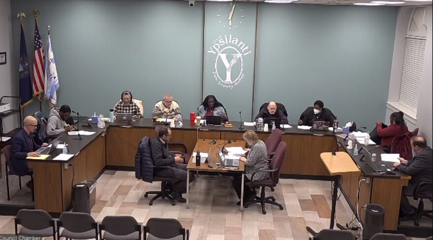 Ypsilanti City Council at its regular meeting.