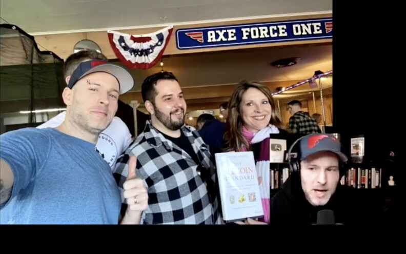 Vincent James Foxx, David Reilly and Idaho Lt. Gov. Janice McGeachin pose together in a screenshot from one of Foxx's video's on his web site, Daily Veracity.