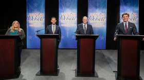 Indiana Secretary of State candidates gathered Wednesday for a debate held by the Indiana Debate Commission at WFYI studios.