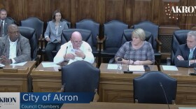 Akron Fire Chief Joseph Natko speaks to city council