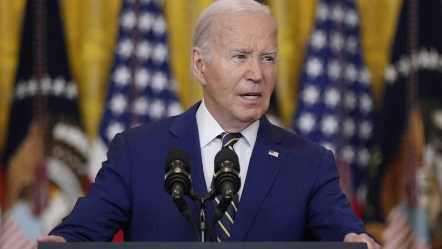 AP Biden immigration podium