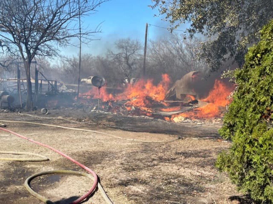 One home site completely gutted during the Das Goat Fire last month