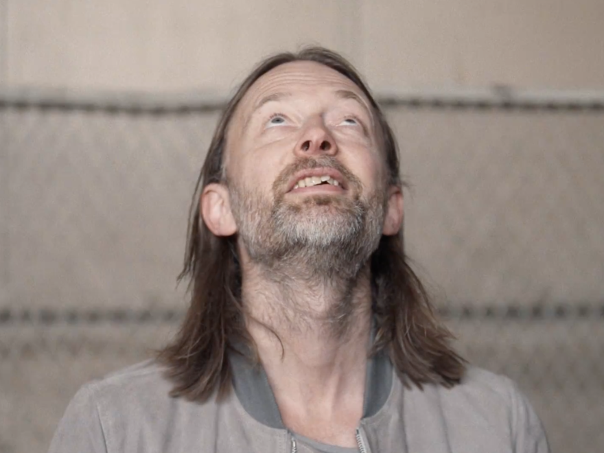 Thom Yorke in a scene from a new Radiohead video for the song, "Daydreaming."