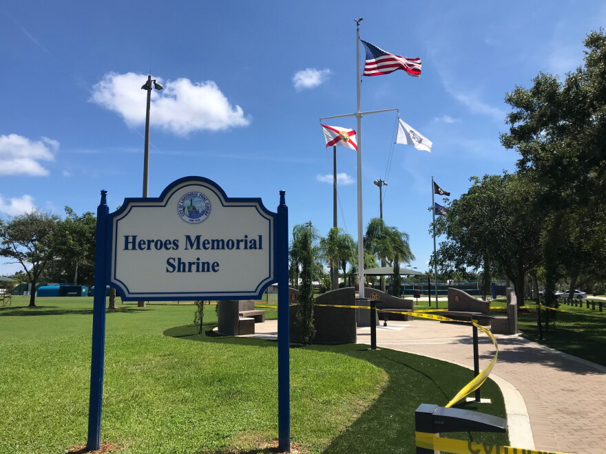 The Heroes Memorial Shrine in Lighthouse Point was dedicated over the summer. In addition to honoring veterans, there are 17 bricks engraved with the names of the Marjory Stoneman Douglas High School shooting victims. 