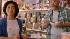 In <em>Kim's Convenience,</em><em> </em>Umma (Jean Yoon, left) and Appa (Paul Sun-Hyung Lee) try to balance running their store and keeping up with their grown children. <em></em>Season 3 of the CBC show debuts this week in Canada. The first two seasons can be streamed on Netflix.
