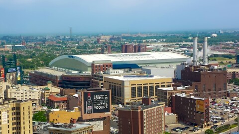 Ford Field in downtown Detroit.