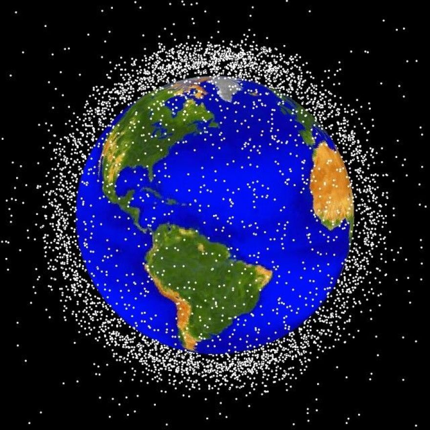 The U.S. National Aeronautics and Space Administration (NASA) tracks space debris as it orbits the Earth.