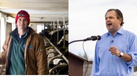 St. Lawrence County dairy farmer Blake Gendebien, left, and Lake Placid restaurant owner Stuart Amoriell are vying for the Democratic nomination in New York's 21st Congressional District. Photos provided
