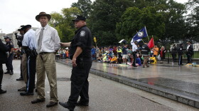 James Hansen being arrested in Washington D.C.