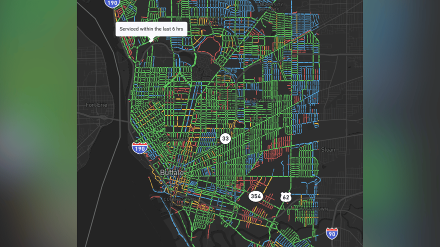 The City of Buffalo's online snow removal tracker was made public in the winter of 2022-2023.