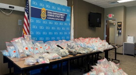 Local, state and federal authorities have all demanded transparency from the U.S. Drug Enforcement Administration following whistleblowers’ allegations that its agents knowingly let fentanyl — pictured above after an April, 2025, drug bust — flow into New Mexico.
