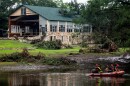 Search teams continue searching for flood victims near Camp Mystic, in the aftermath of deadly flooding in Kerr County on July 7, 2025.