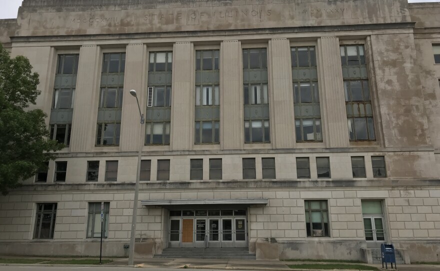 The Illinois State Armory in downtown Springfield, July 2019.
