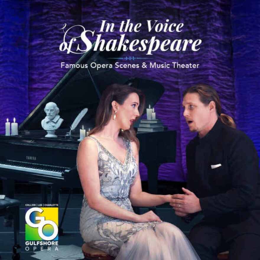 Gulfshore Opera Graphic for 'In the Voice of Shakespeare'