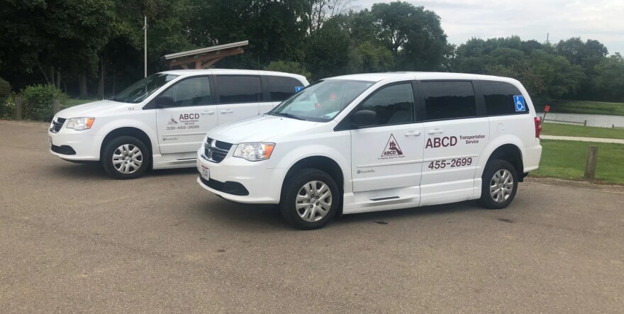 ABCD Transport is providing the rides to the Stark County Board of Elections. The number of riders in each van is being limited to maintain social distancing.