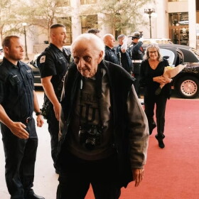 Sioux City photographer and filmmaker George Lindblade enters the Orpheum Theatre on Oct.1, 2026, to take part in the premiere of the full length documentary on his career. (Courtesy Sioux City International Film Festival Facebook page)