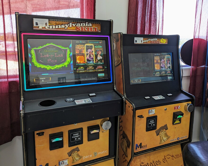 Pennsylvania skill game machines at a business near Harrisburg.