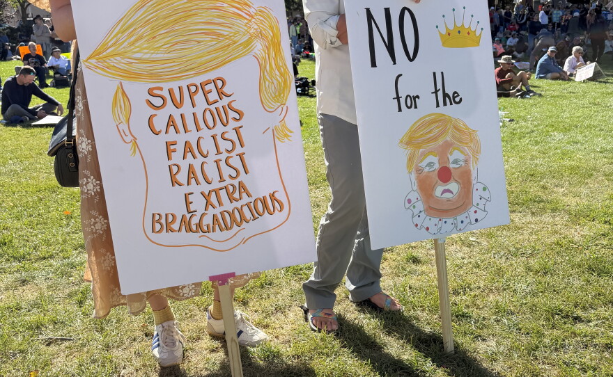 Organizers estimated about 1,500 protesters at a gathering this Saturday in Fort Collins. They want to urge the community to vote next month.
