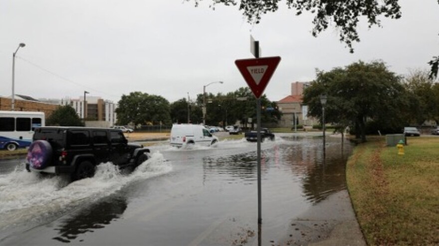 flooded streets in Norfolk, VA