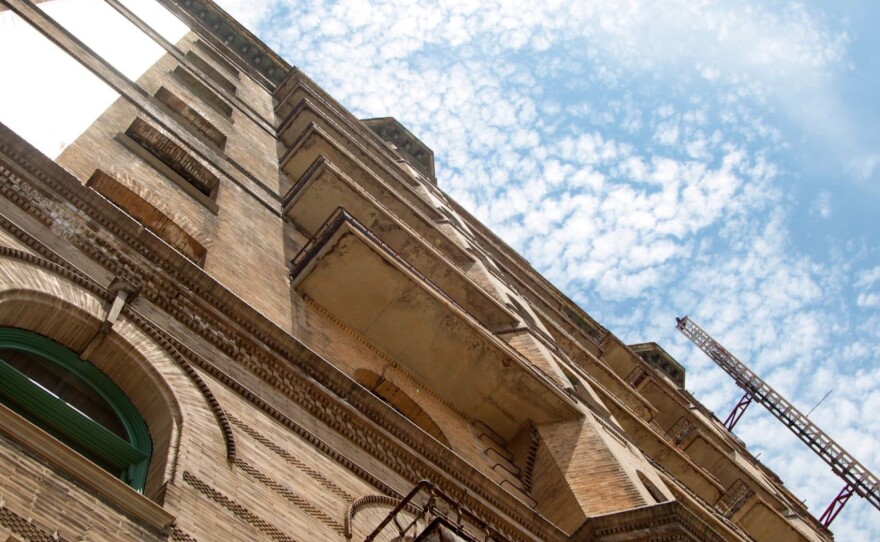 The Divine Lorraine Hotel in Philadelphia. (Dean Russell/Here & Now)