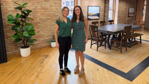 Root Functional Medicine founder and CEO Dr. Erica Armstrong (left) and Chief Creative Officer Kelsey Stricklen at their new downtown Grand Rapids office.