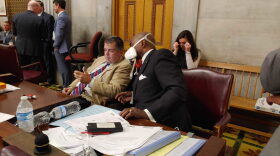 Rep. G.A. Hardaway, D-Memphis, wore a mask as a protection. He called the session "irresponsible" session." 