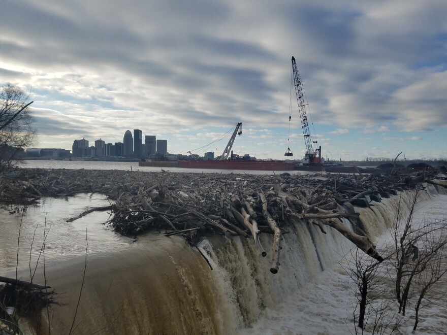 Crews began recovering the sunken coal barges on Wednesday, Jan. 9.