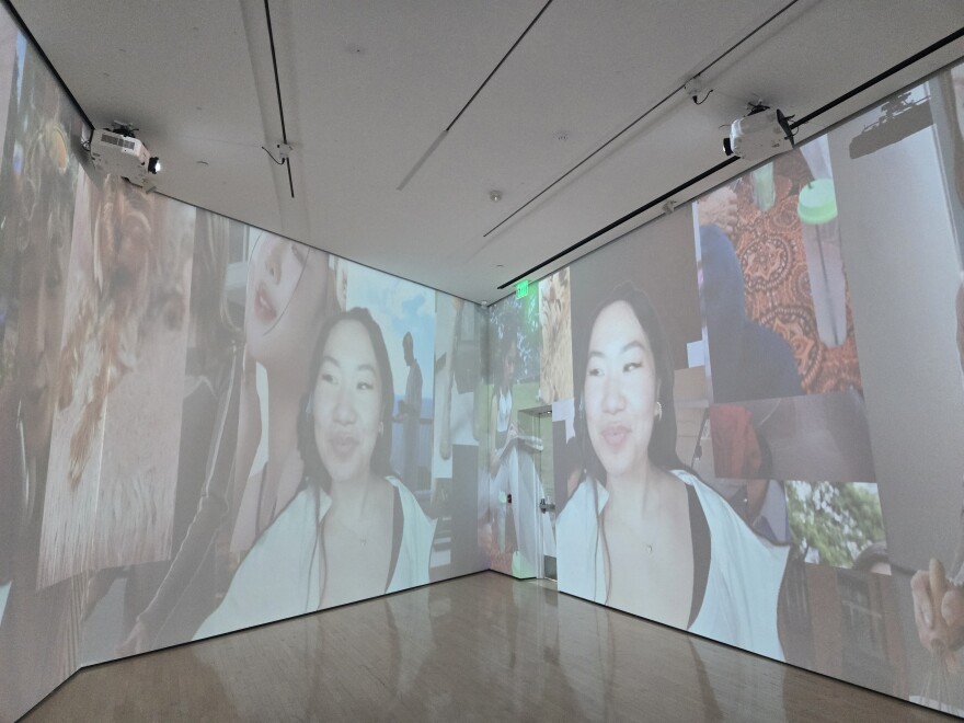 Museum visitors become a part of the installation.