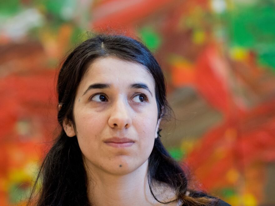 Nadia Murad, from the Yazidi community in Iraq, is the co-winner of this year's Nobel Peace Prize. She was enslaved for three months by ISIS and sexually assaulted. Now she speaks out for victims of sexual enslavement.