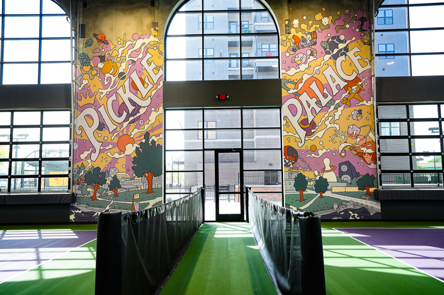 Pickle Palace opened in Cedar Rapids in January. It has four indoor and two outdoor pickleball courts.