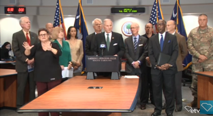 Governor Henry McMaster and state public health officials update the public on the state's response to the 2019 Novel Coronavirus Tuesday.