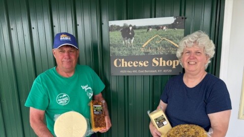 Ronnie and Clara Patton at Wildcat Mountain Cheese in Laurel County