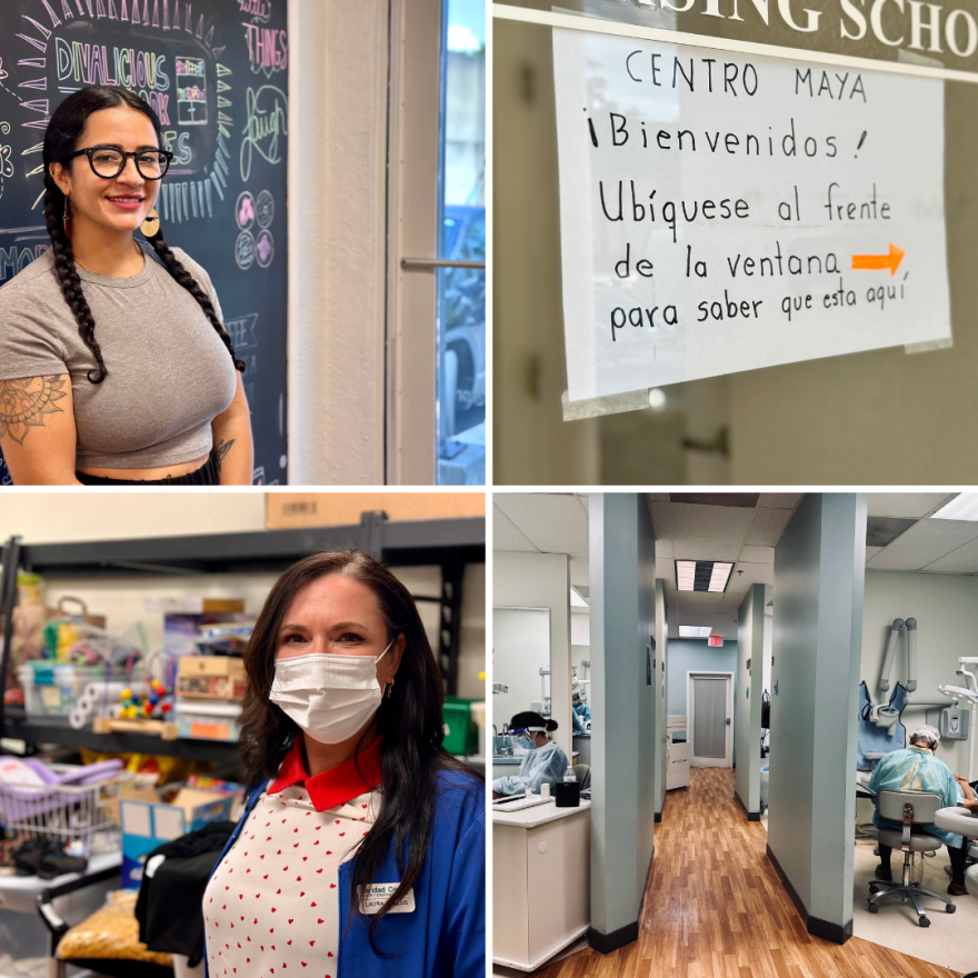  Danna Torres, Clinic Director at the Guatemalan-Maya Center (top left), 