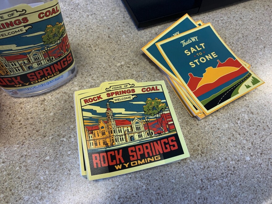 Stickers available the Rock Springs Urban Renewal Agency