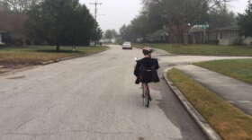 Frank Gilbert rides a bike most days from College Park to downtown Orlando.