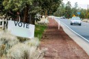 Road crews routinely remove signs and other items illegally placed on state highway right-of-way. We hold political signs for pickup for 30 days at our nearest maintenance yard.