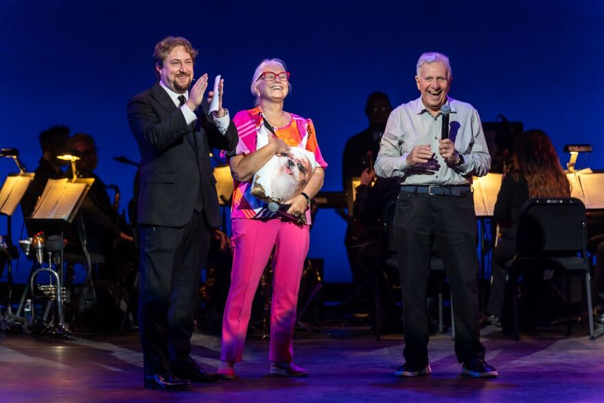 Patty & Jay Baker with Bryce Alexander opening the Kizzie Theatre