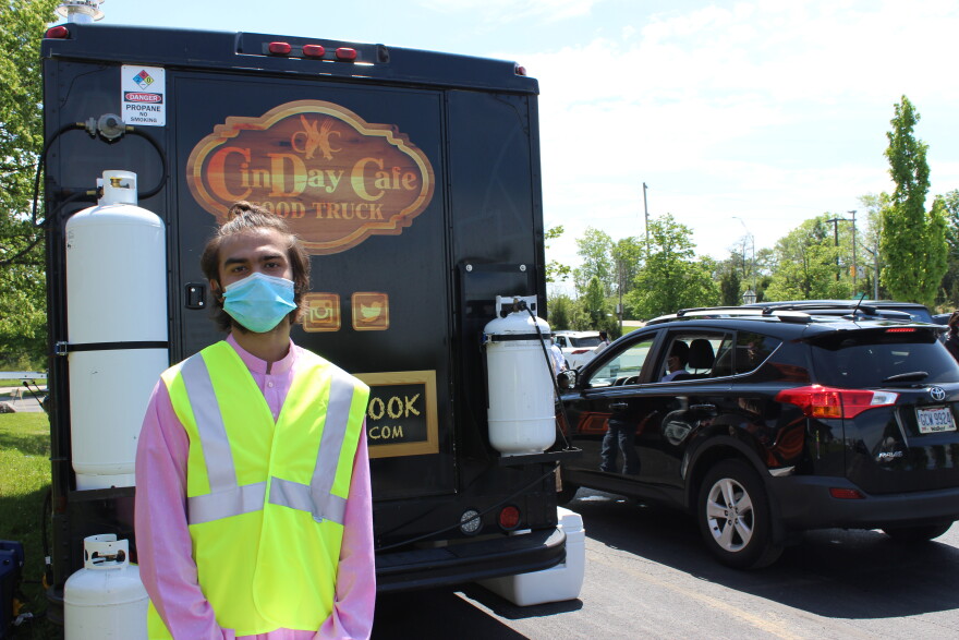 DMS Young Life member Taha Khanzada, 18, directed traffic at the event.