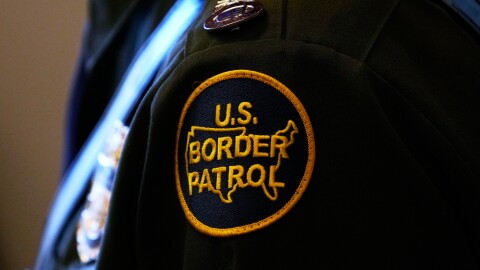 A U.S. Border Patrol patch is seen, Nov. 3, 2025, in Rosemont, Ill.