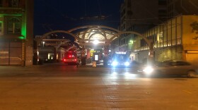 The downtown Dayton RTA station on a weekday evening