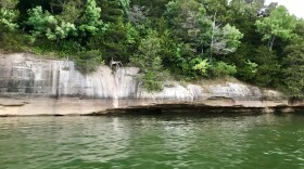 Despite developing drought, Beaver Reservoir's water supply remains above capacity, due to plentiful spring rains, illustrated by this recent view of the lake near War Eagle.