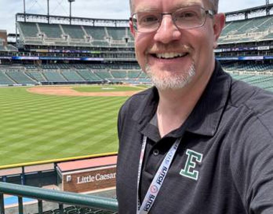 Ryan Wooley at Comerica Park, home of the Detroit Tigers.