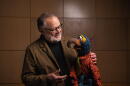 Dave Goelz with Gonzo, the muppet he played. (Courtesy of Derek Lee/Disney)