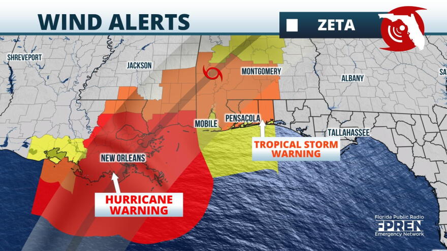 Zeta Wind Alerts