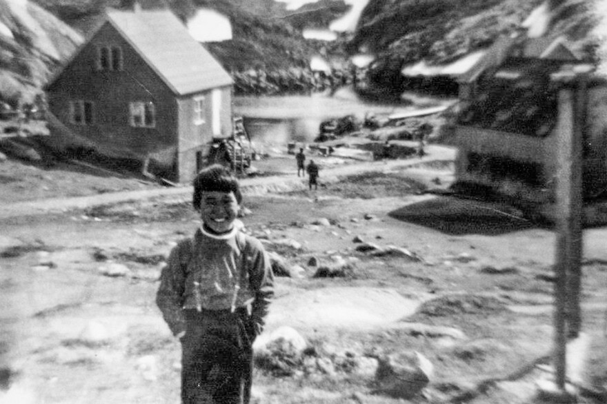 Anda Poulsen as a young boy in the 1960s in Kangeq.
