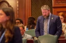 Harry Benton speaks on the House floor in May 2025.