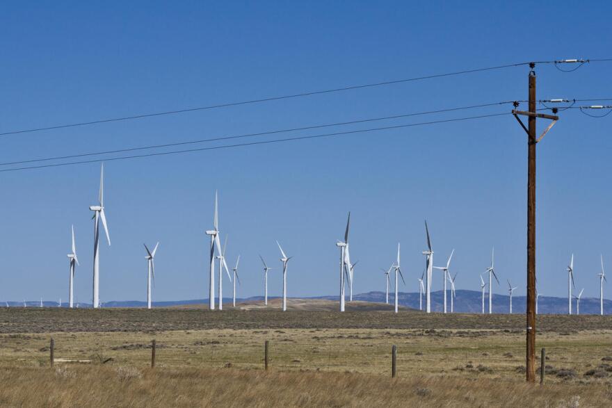 Wind Farm with Wind Turbines