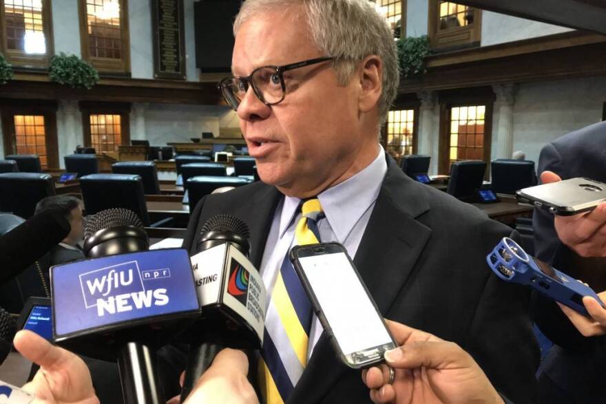 Sen. Ron Alting (R-Lafayette) celebrated what he says is "history" in the Senate after final approval of legalized Sunday alcohol sales.